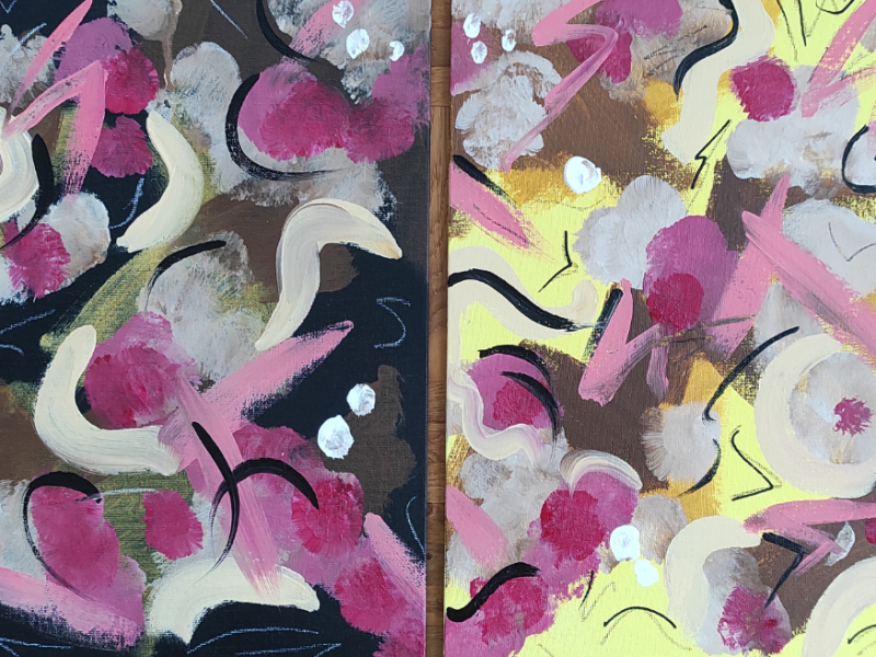 Mesh (Acryl auf Leinwand, Set)