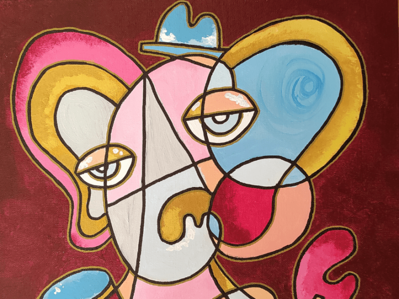 Elephant (Acryl auf Leinwand)